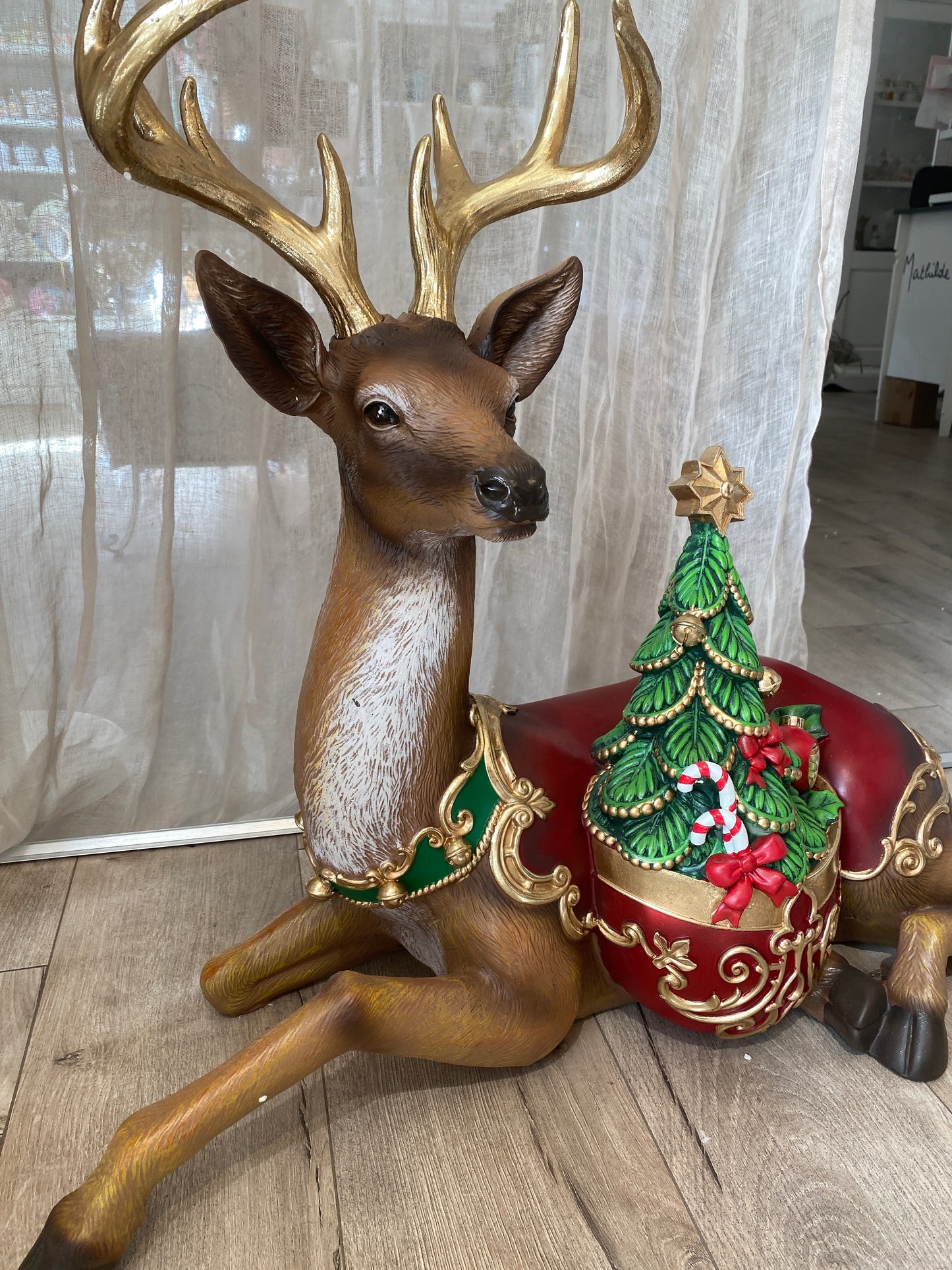 Renna con albero merry Christmass Brandani