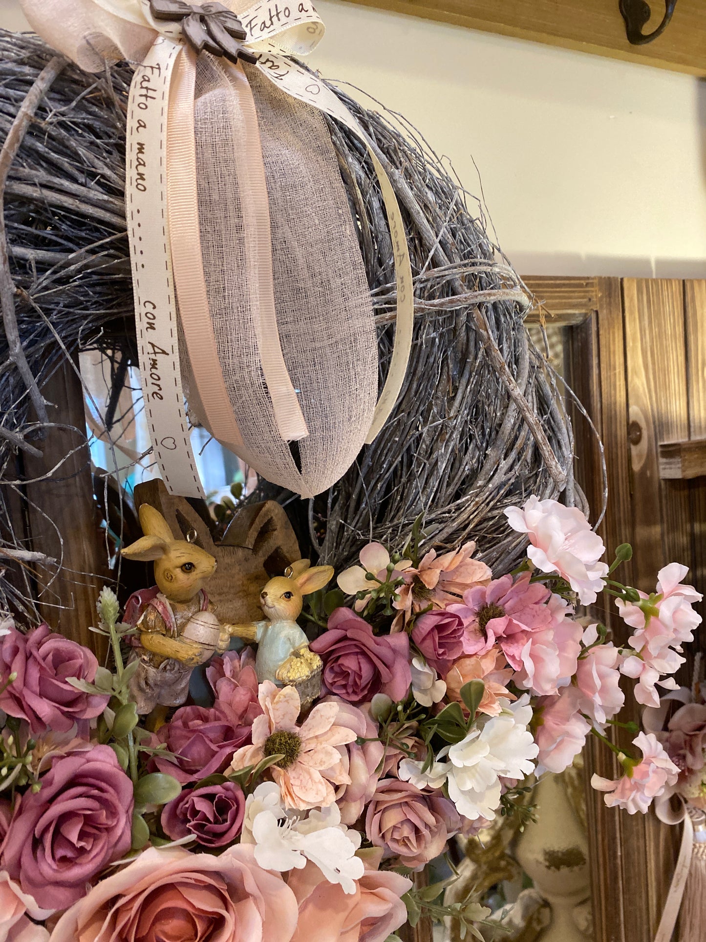 Ghirlanda pasquale decorativa 40cm