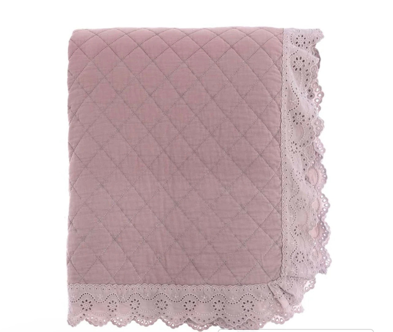 Trapuntino matrimoniale Blanc Mariclo con gala in pizzo Sangallo con coppia di copri guanciali 60 €