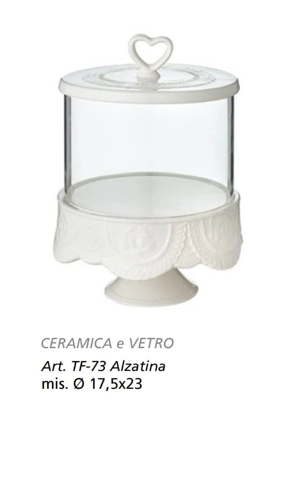 Arte di Nacchi • Alzatina con Vetro • 17,5X23 cm TF-73 8059016527799