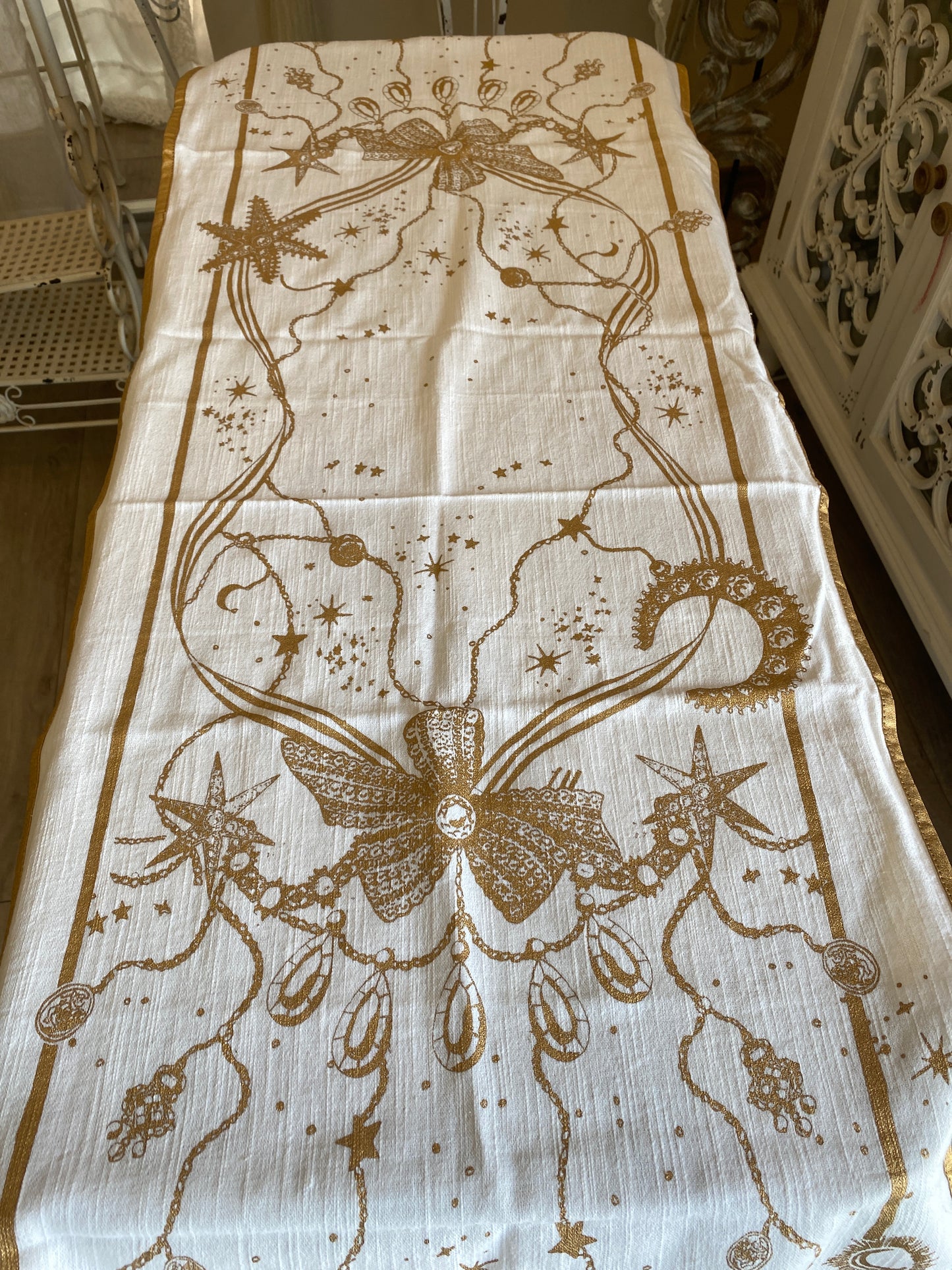Runner decoro Natale misura 45x140 blanc Maricló
