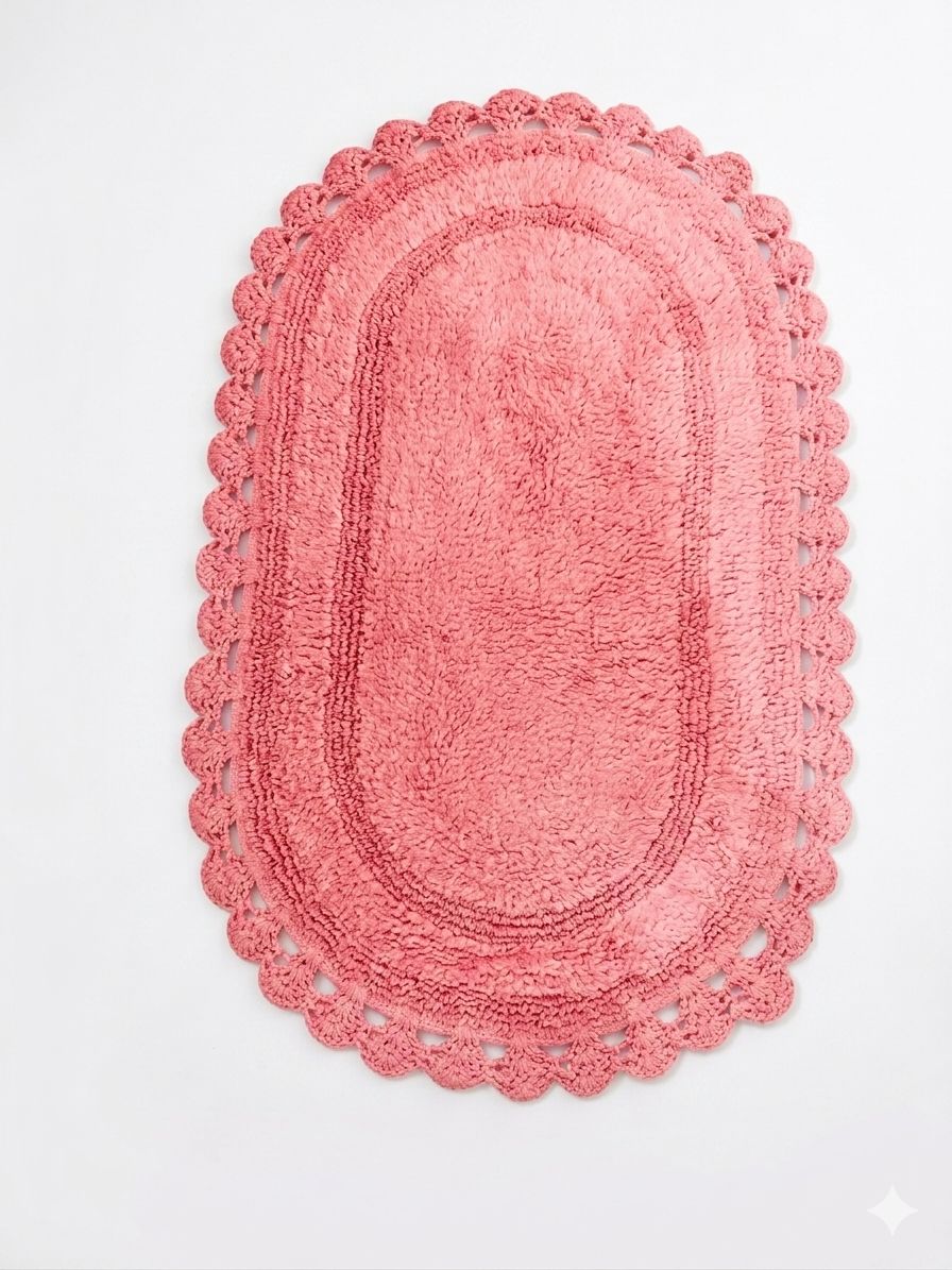 Atelier 17 tappeto ovalino rosa