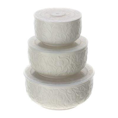 Set 3 Contenitori in Porcellana Tulip Ø10/13/15,5cm Codice prodotto: 30039