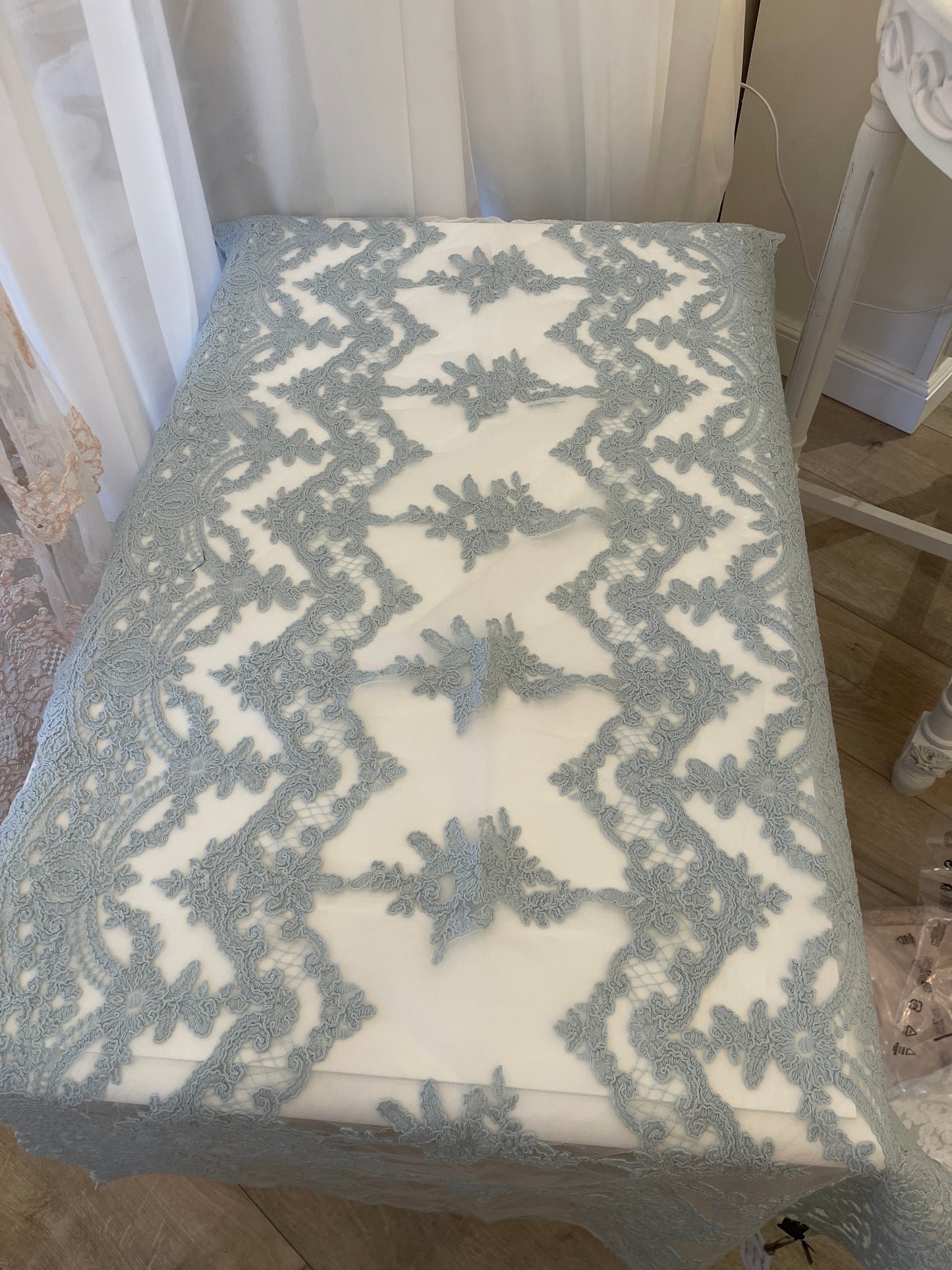 RUNNER PIZZO SIMPOSIO CHEZ MOI MISURA 160x50 colore carta da zucchero