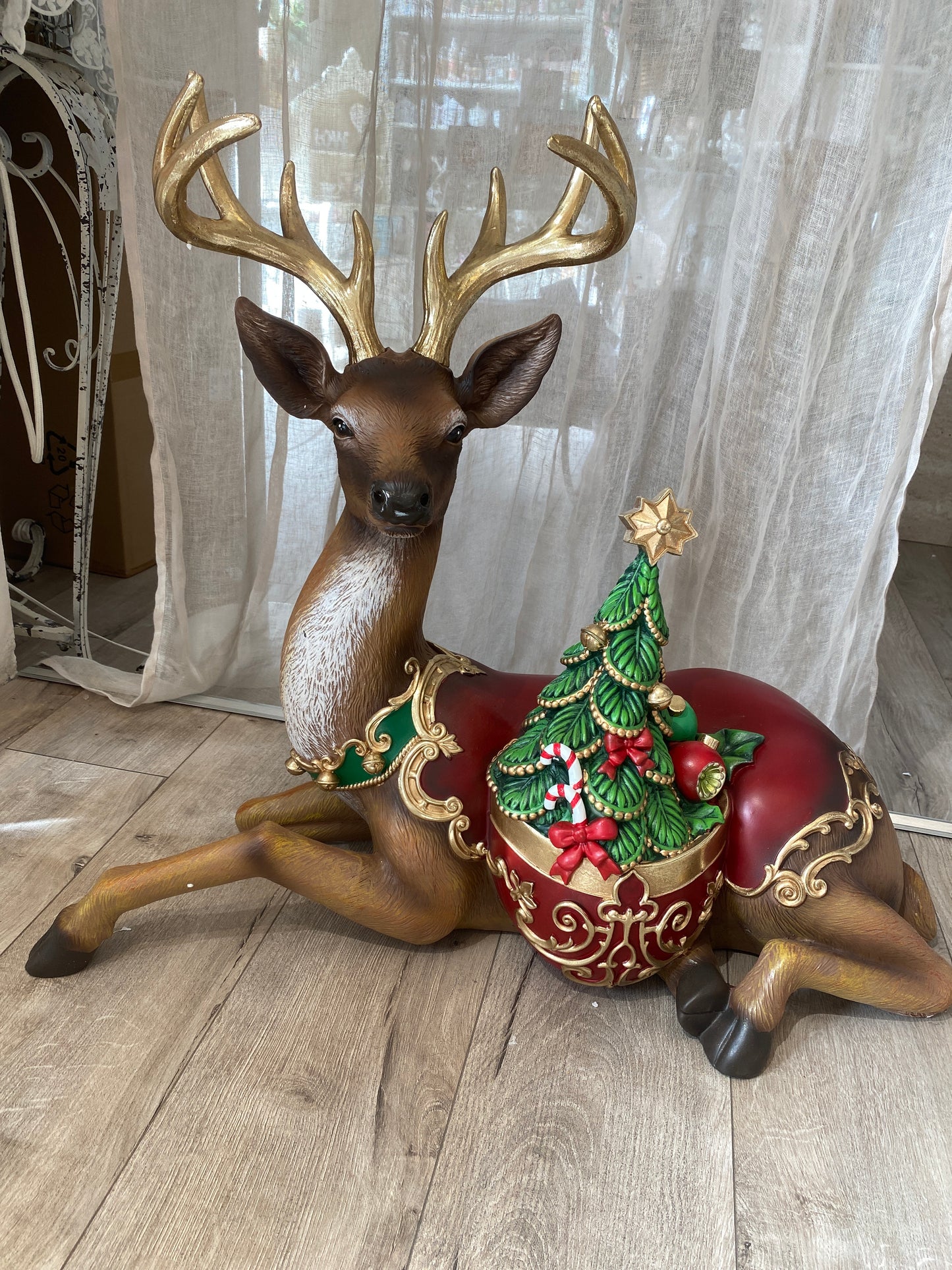 Renna con albero merry Christmass Brandani