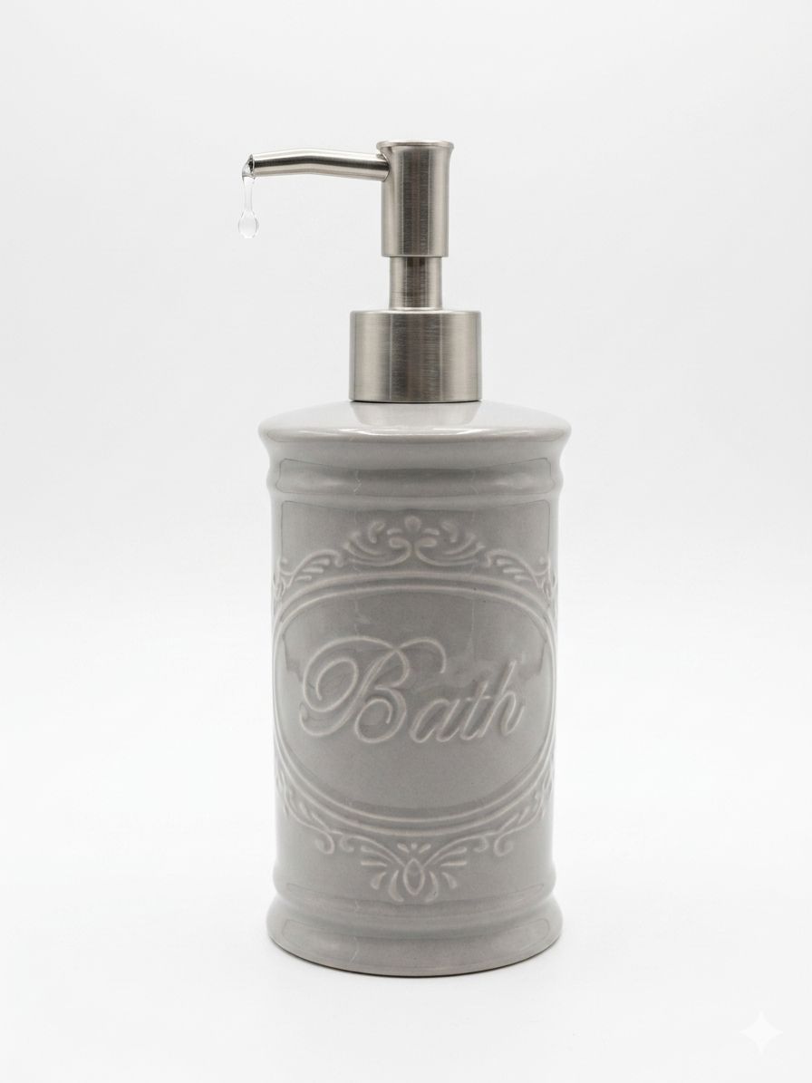 Nuvole di stoffa dosasapone 'bath' grigio 370ml hgo240511
