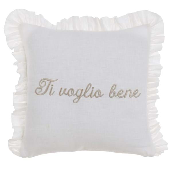 CUSCINO CON GALA BLANC MAICLO' BIANCO 40 X 40 A3568099BI