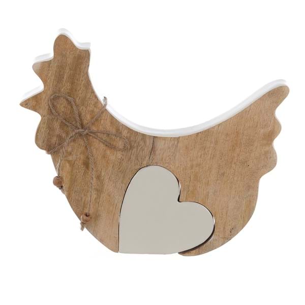 DECORO GALLINA CON CUORE A38063