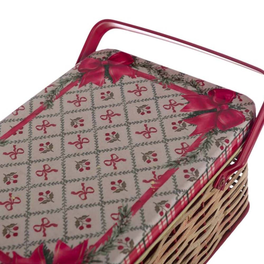 Blanc Mariclò Cestino PICCOLO Rattan-Latta 26x19x12 Favola di Natale A38918 8016012750392