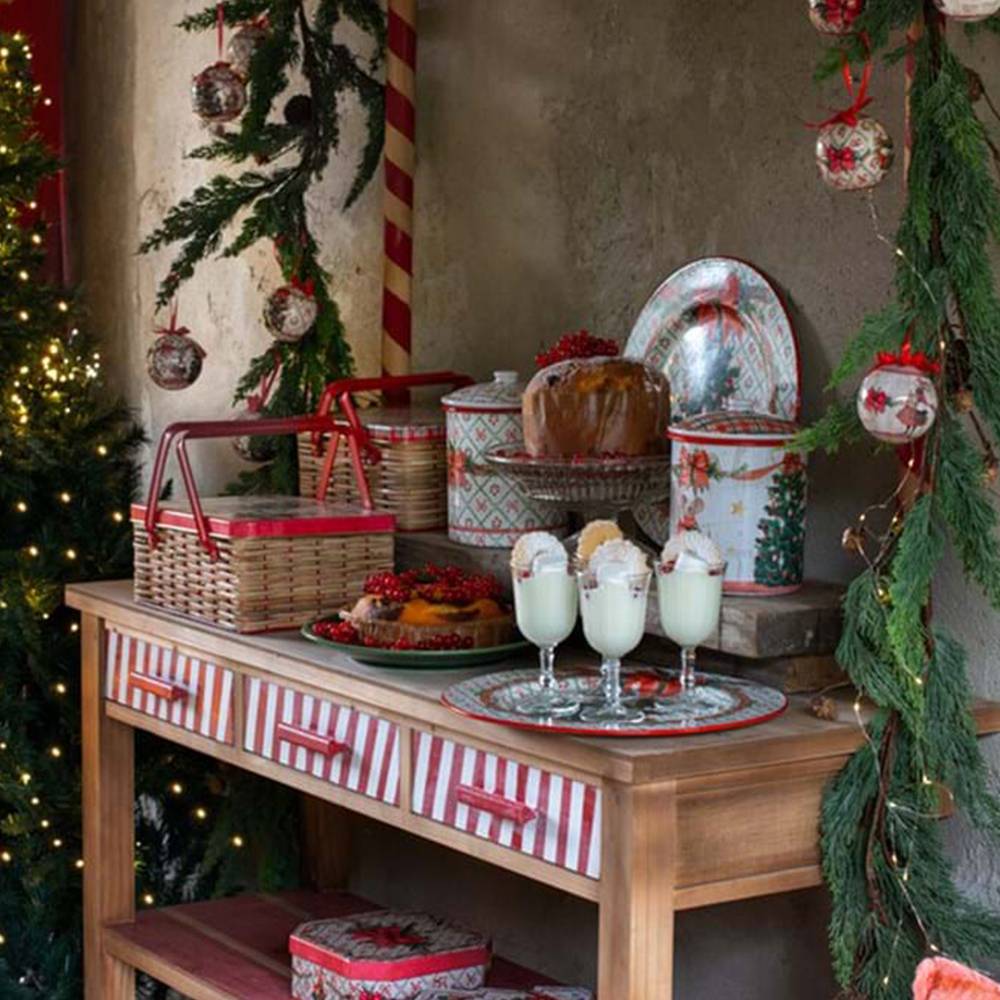 Blanc Mariclò Cestino Rattan 29x22x12 Favola di Natale A38918 8016012750392