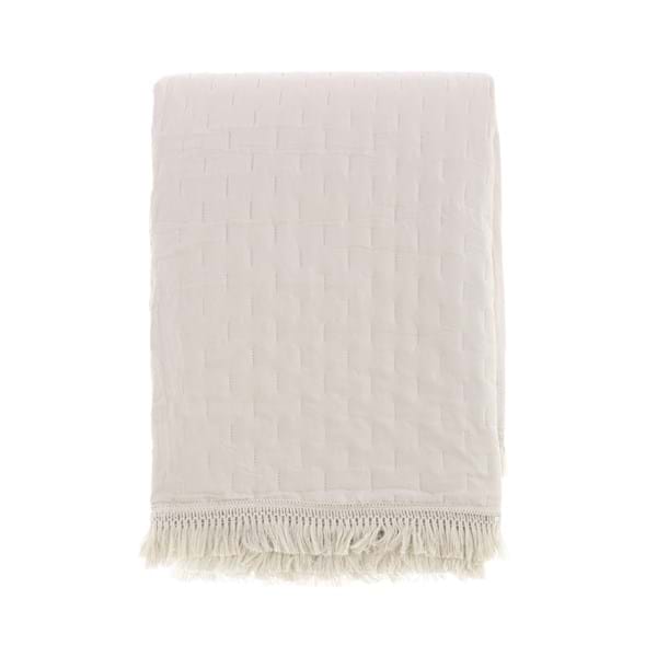trapunta con frange Blanc mariclo'