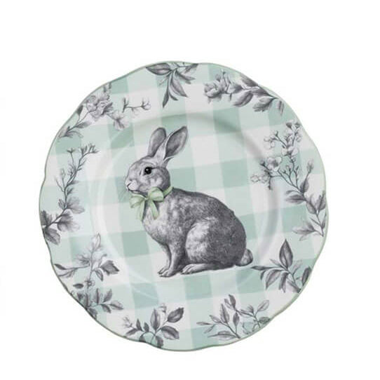 Blanc Mariclo Piatto Dessert 21 cm Vichy Collection VERDE