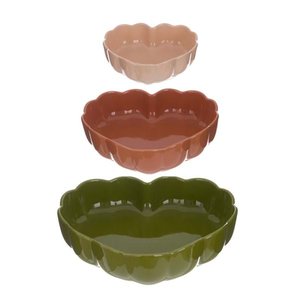 SET 3 PIROFILE BLANC MARICLO A CUORE A41041