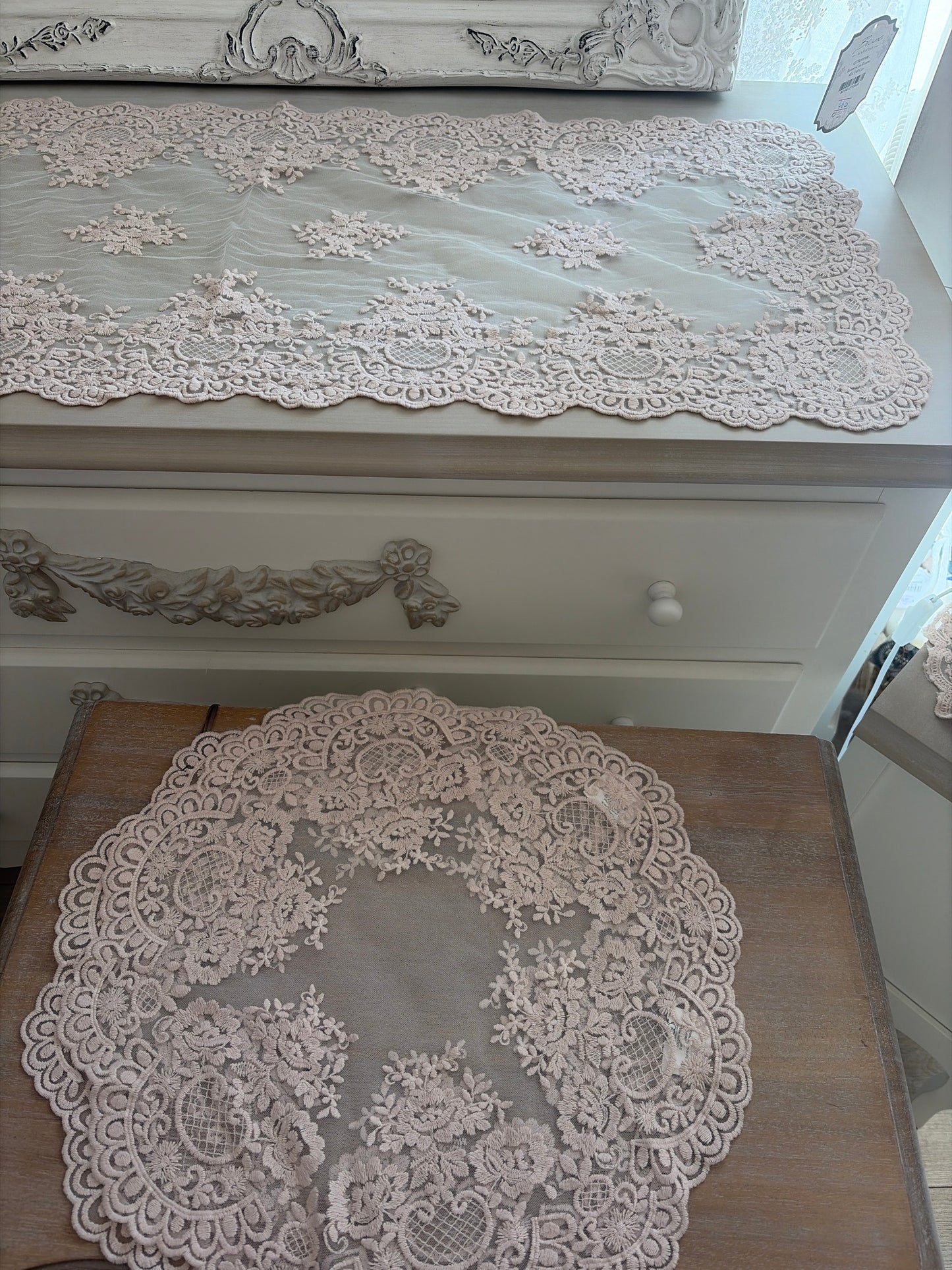Tris di centri LUXURY PROVENZA COLORE POLVERE DI VIPRIA CHEZMOI MISURA 95x43 40x40