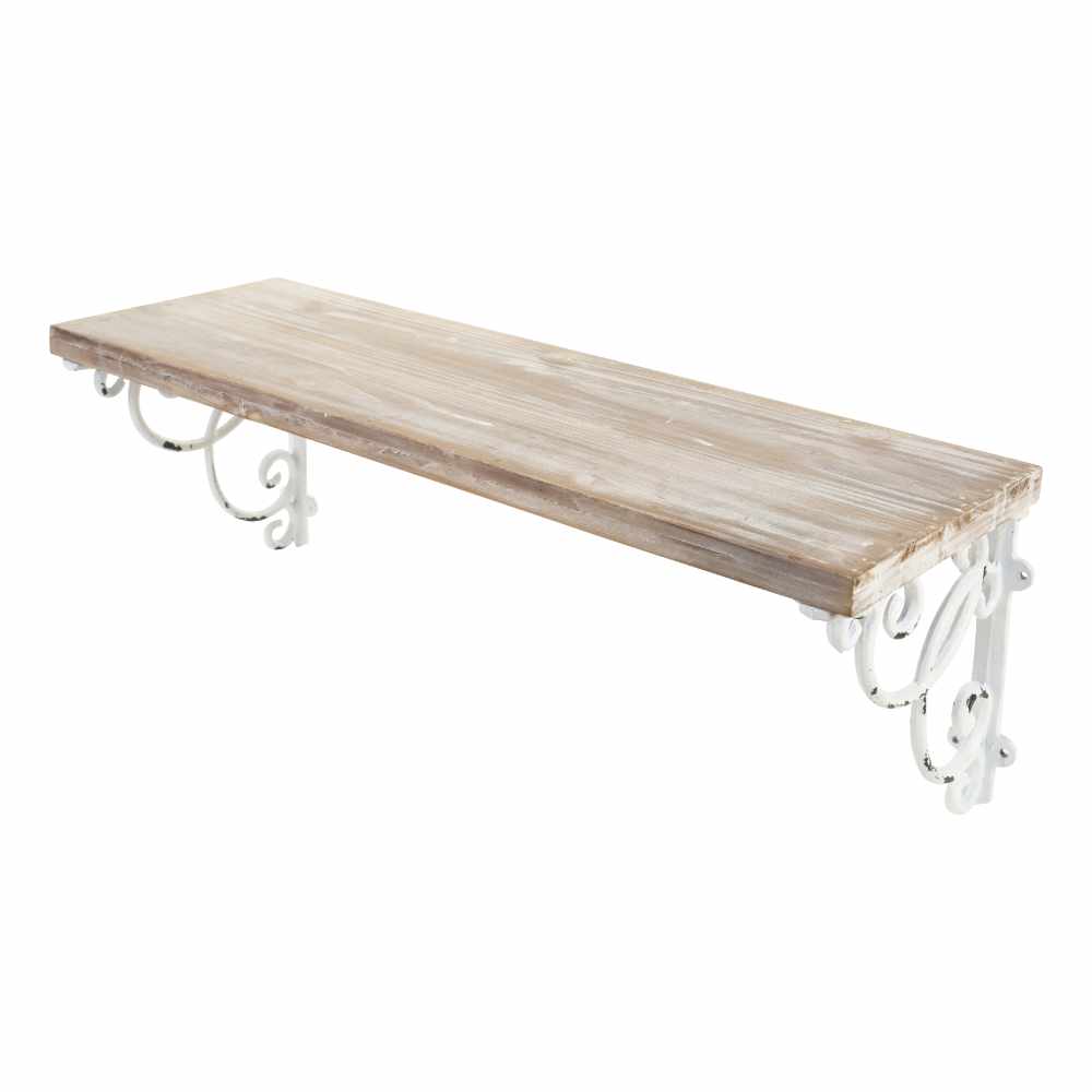 Nuvole di Stoffa Mensola legno e metallo 60x22x26 cm