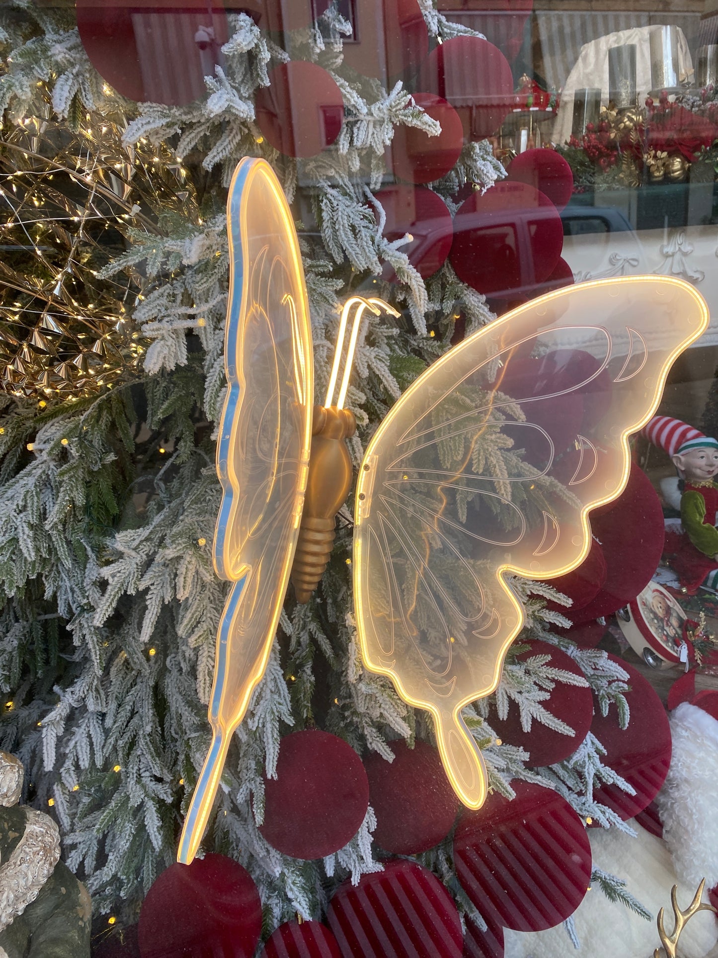 FARFALLA LUMINOSA 60 cm in movimento