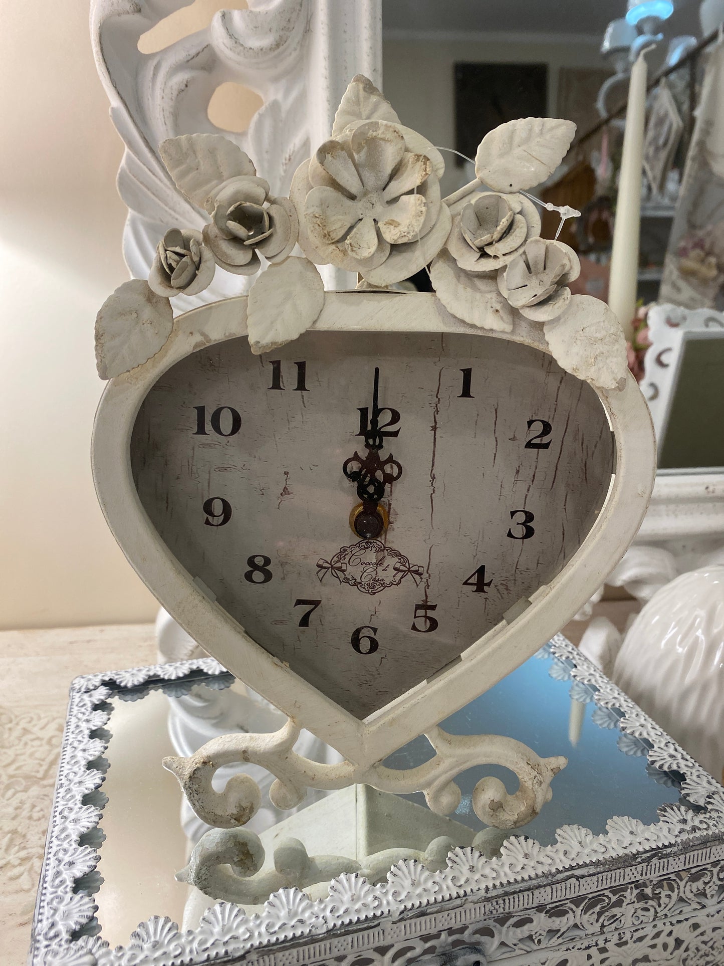 Orologio a forma di cuore 23x17x5cm