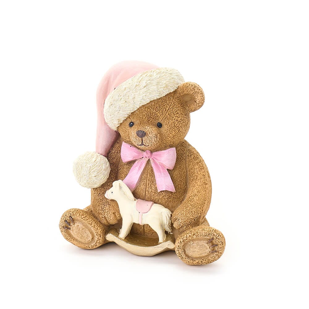 Nuvole di Stoffa Delizioso di orsetto natalizi in resina