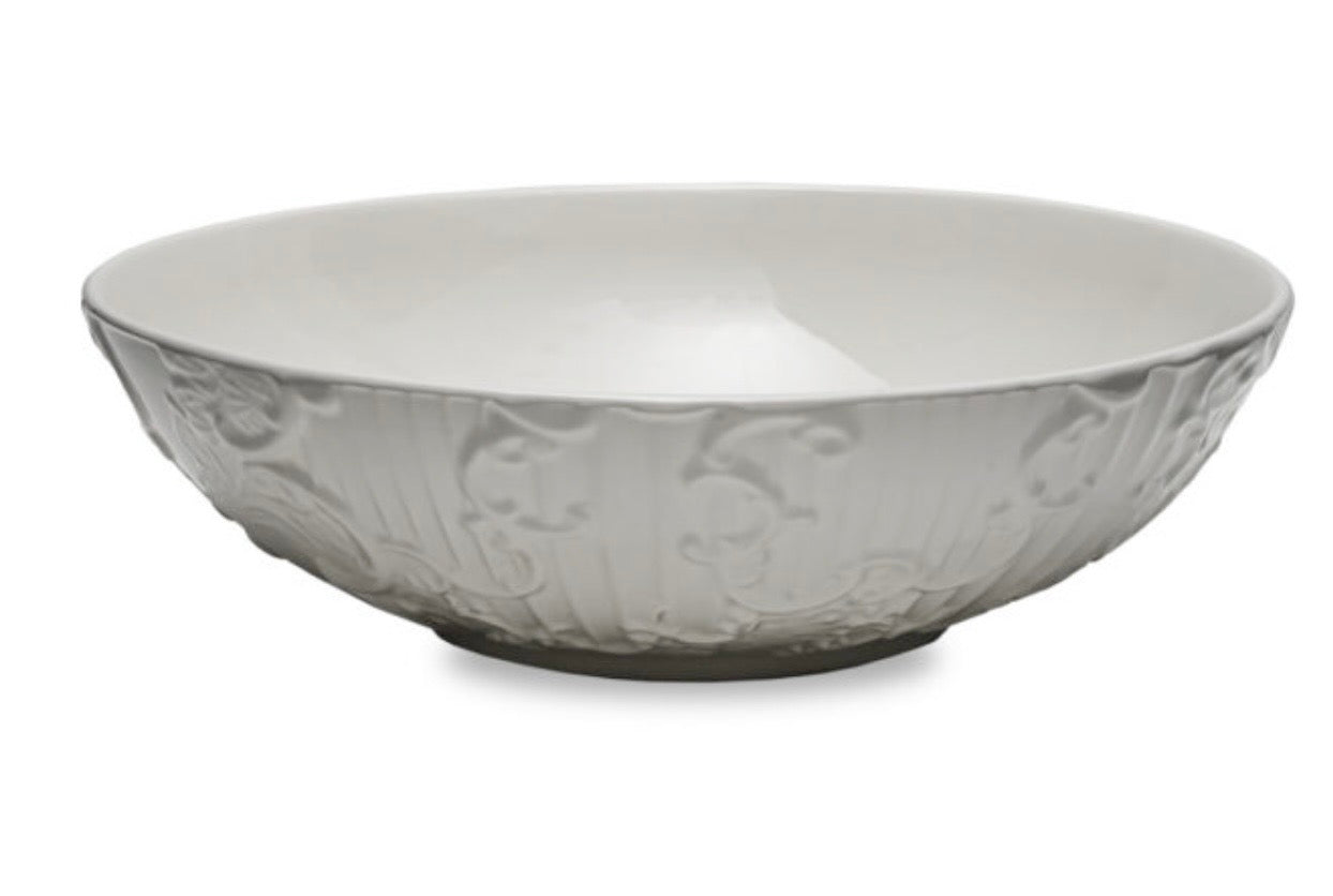 Henriette Coppa centrotavola in ceramica "Dentelle", Shabby Chic D33xH10 cm
€65,00