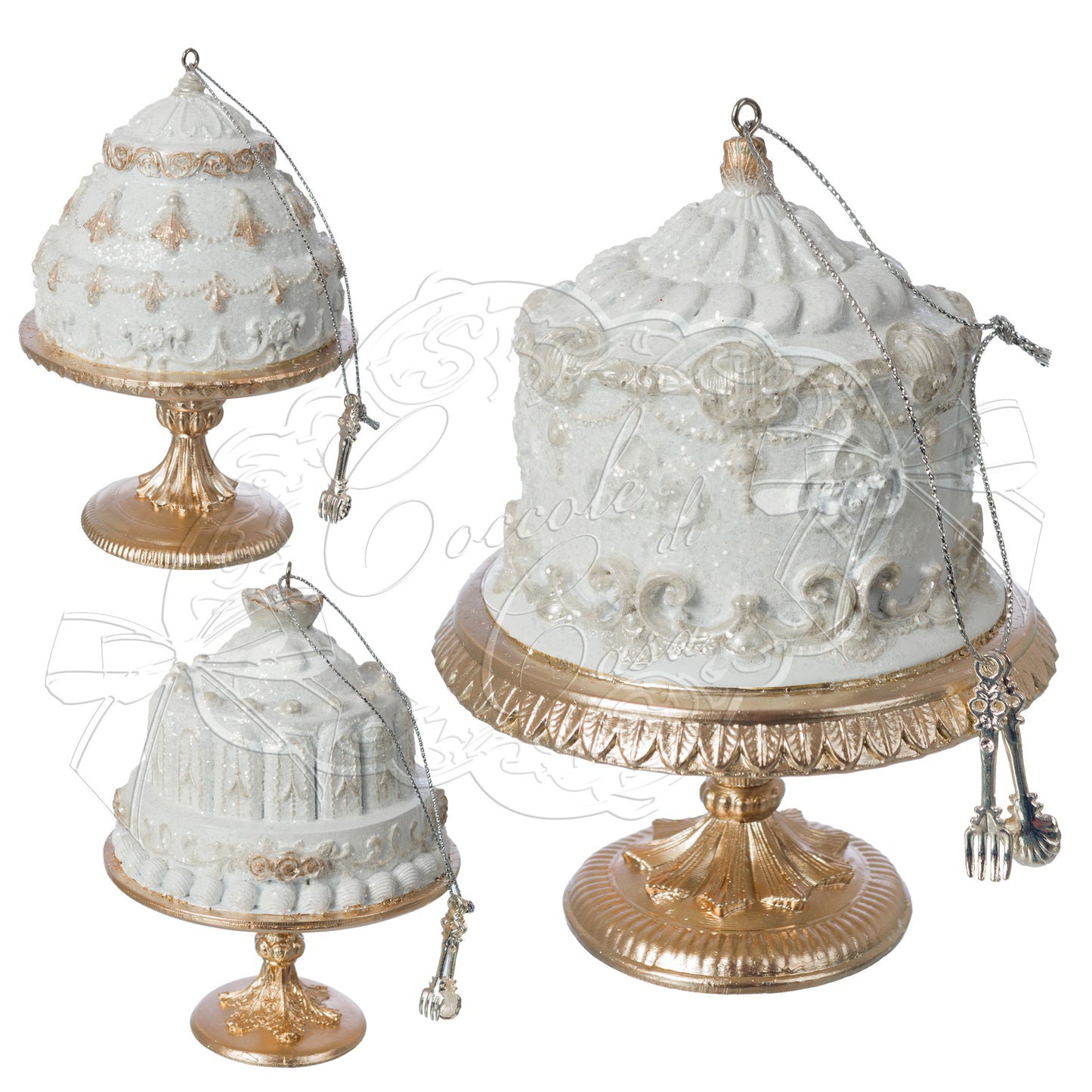 TORTINE P.BIANCHE C/BASE ORO 9X13