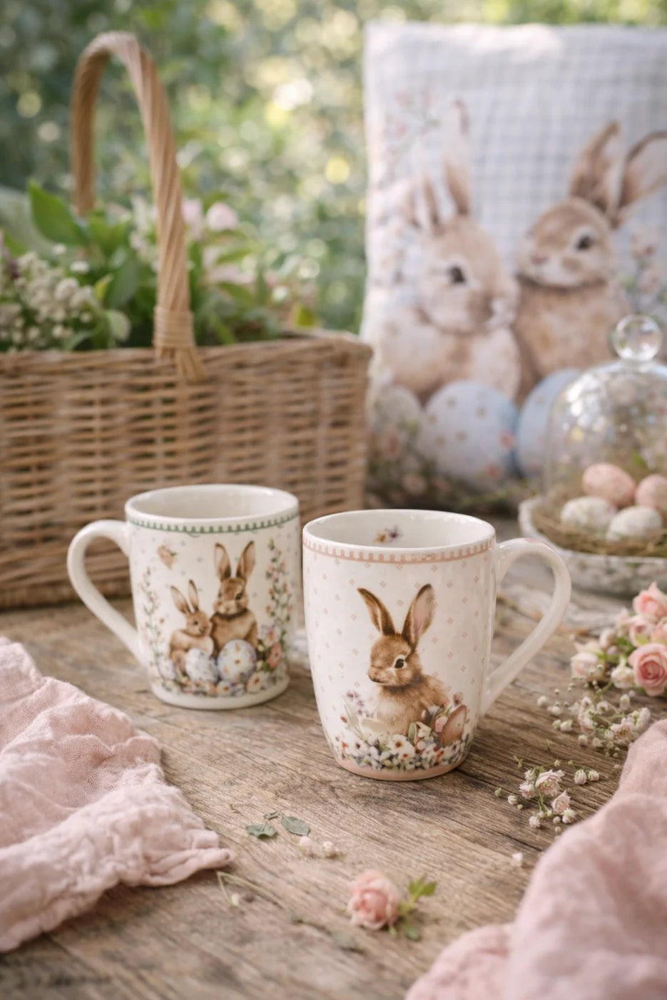 Nuvole di Stoffa Tazza mug in porcellana di pasqua "Rabbit PePen" 350 ml 2 varianti