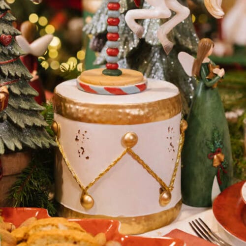 Nuvole di Stoffa Set 3 Tamburi Decorativi Metallo La Giostra di Amelie