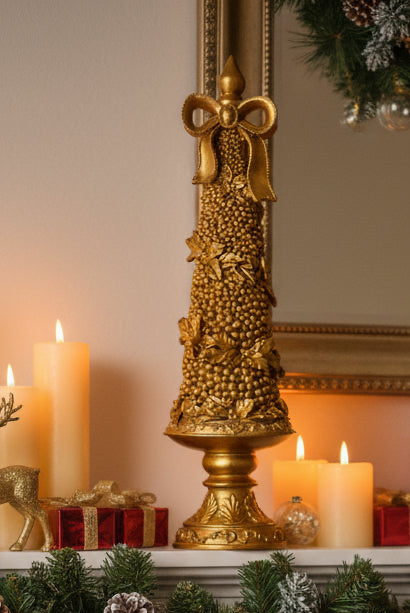 ALBERO DI NATALE IN RESINA MISURA 13,5x13,5x46. RD 42
