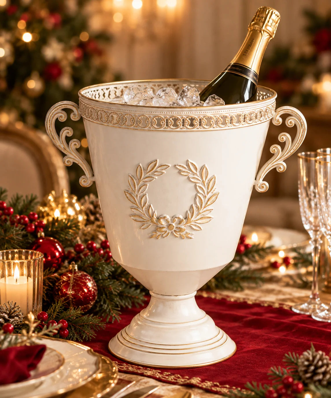 PORTA CHAMPAGNE BRANDANI · in metallo · 30x22x34cm 80851