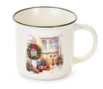 Nuvole di Stoffa Tazza Ghirlanda Natalizia 9,4×7,2×8,7 cm