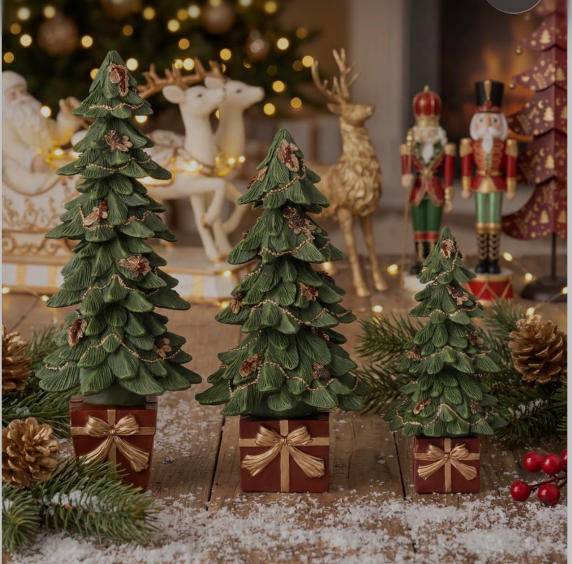 Albero di natale L'ARTE DI NACCHI mis. 13x13x32 Art. NN-92
