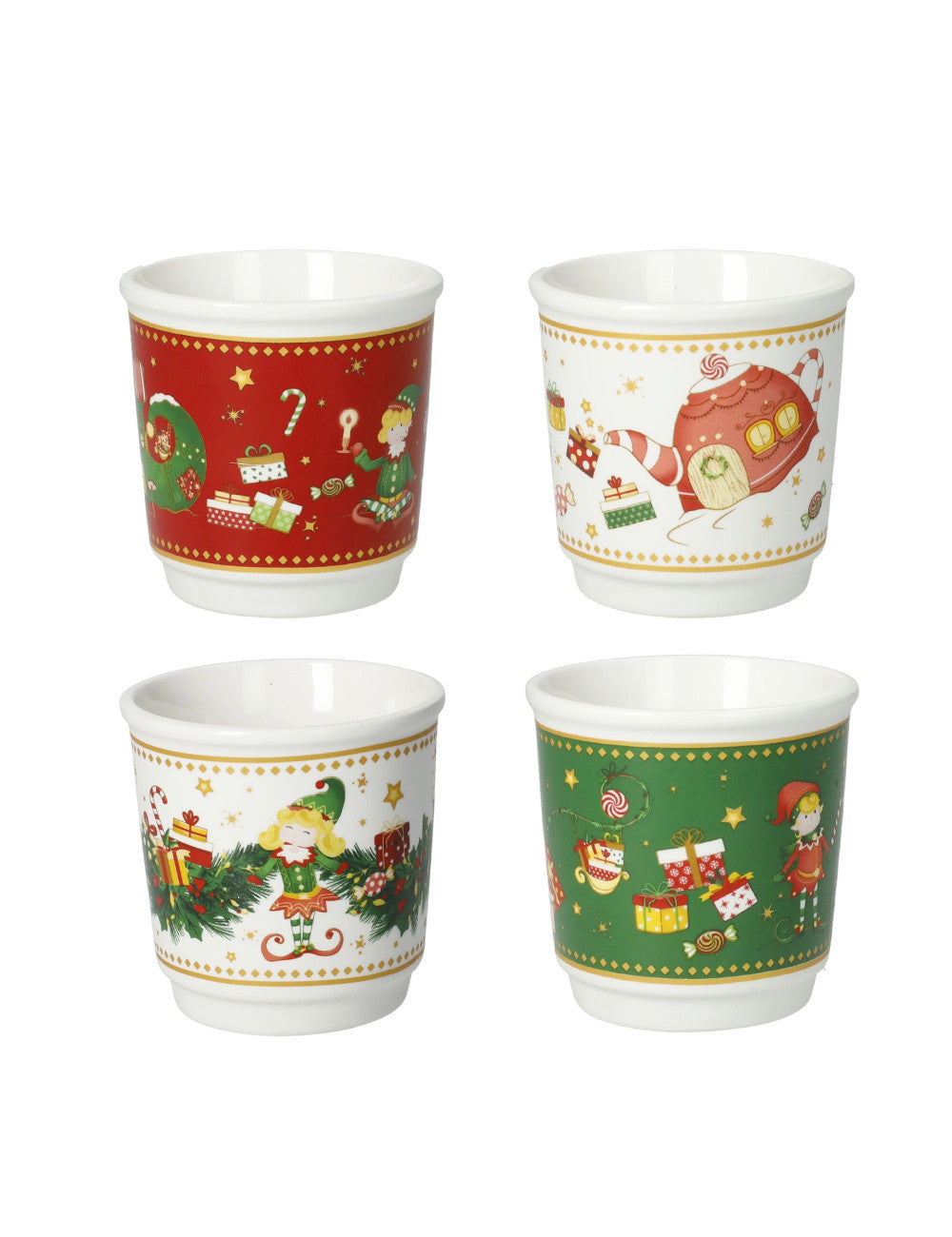 SET DA 4 PZ TAZZINE BRANDANI ELFOMAGIA 84573 8029722845739