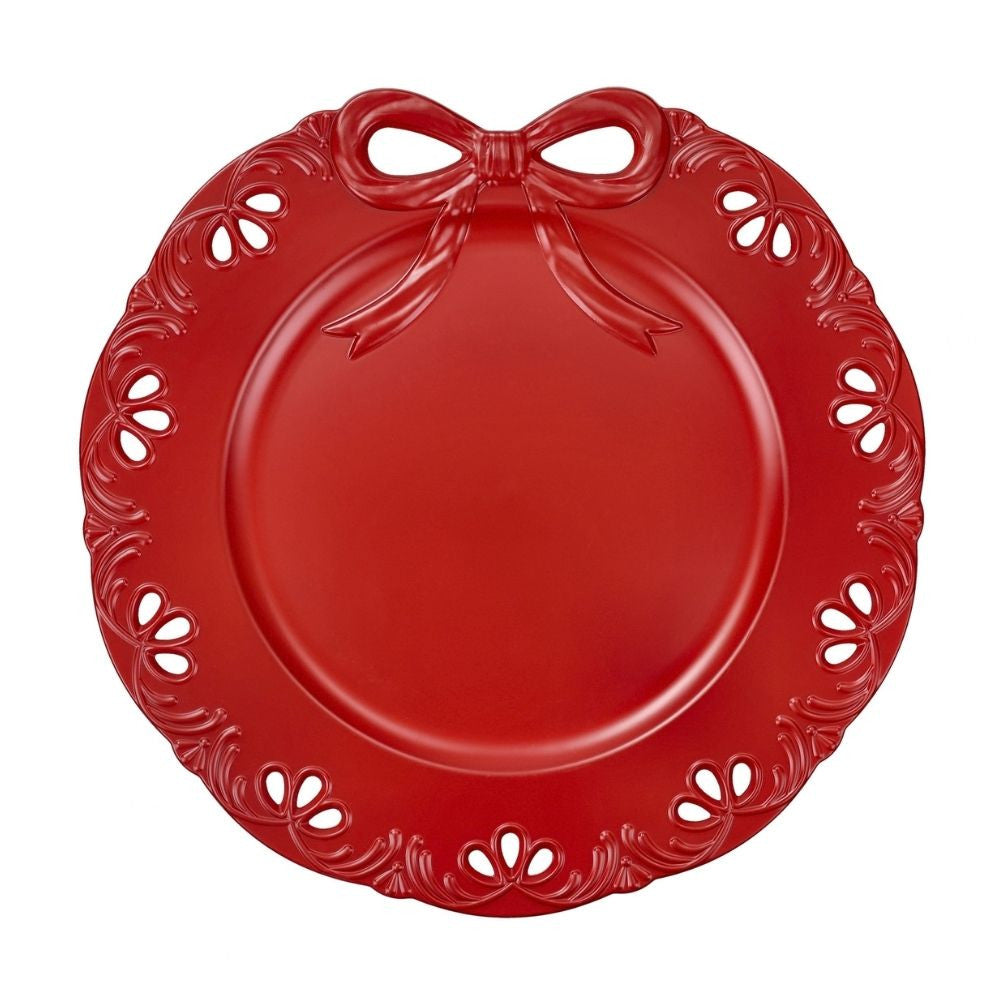 Brandani sotto.piatto fiocco rosso 33 diametro 81166