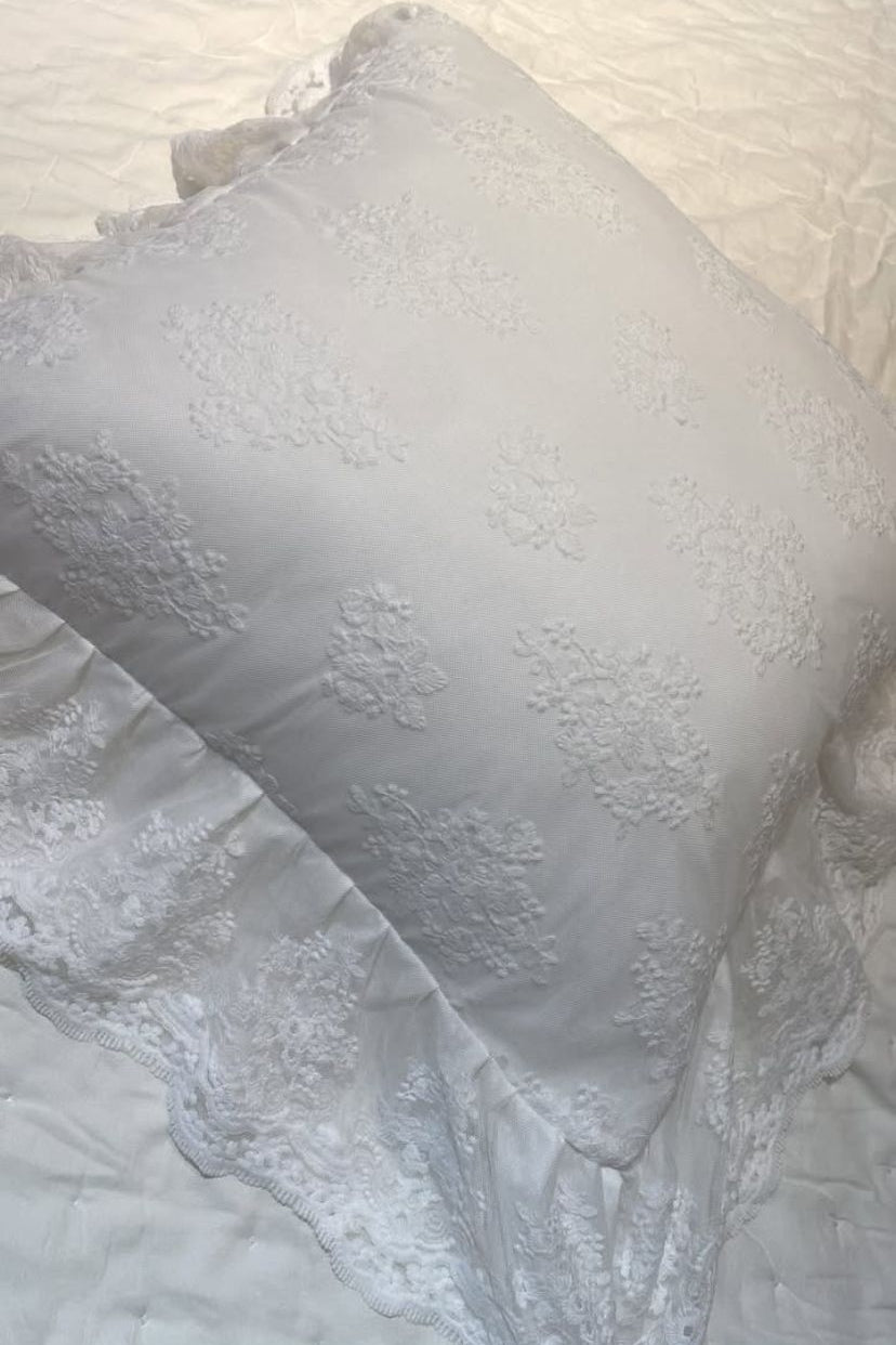 cuscino d'arredo 50x50 total white officina tessile