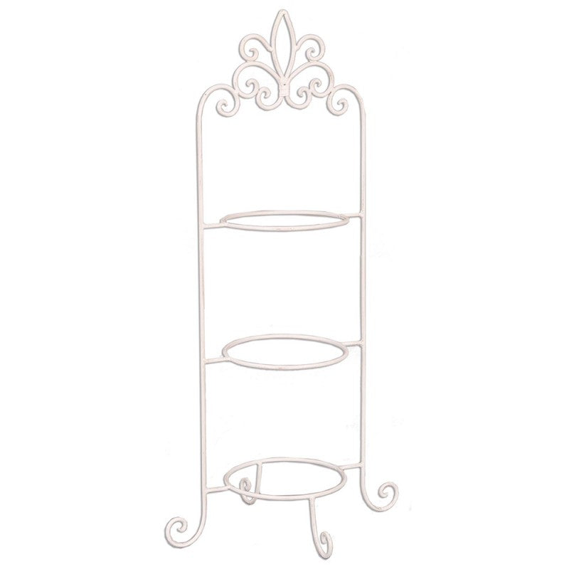 Etagere per 3 piatti 77 cm Bianco Ferro etagère