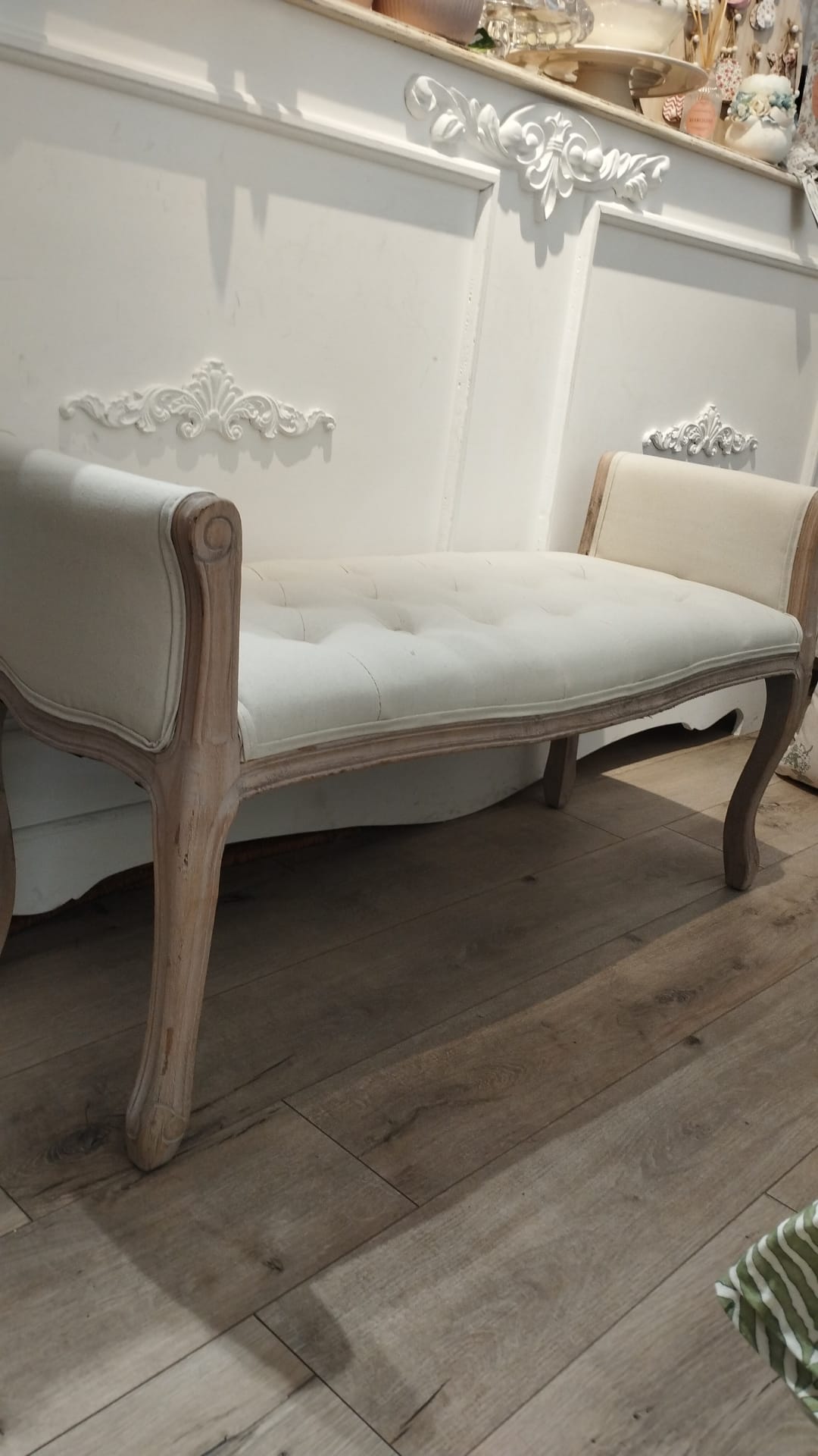 PANCA FONDO LETTO CON MANICI IN LEGNO L'ARTE DI NACCHI 110X60X40 ARTICOLO VP-76 8056358681097