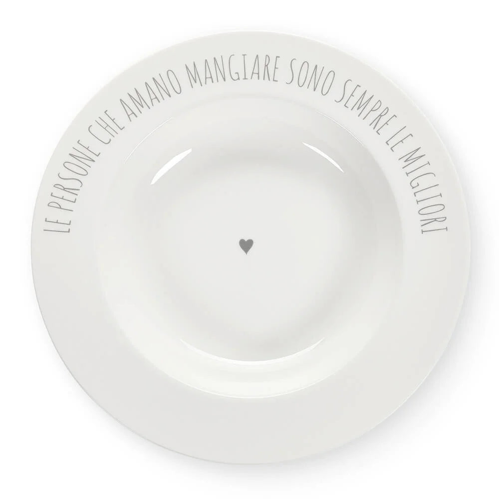 Nuvole di Stoffa Piatto fondo con dedica collezione My Home BGQ240601