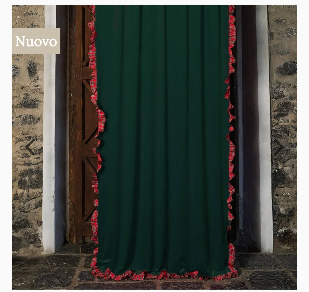 Clodette Tenda Velluto VERDE con Rouche Tartan 300×150 cm
Brand:
Clodette
47,90 €