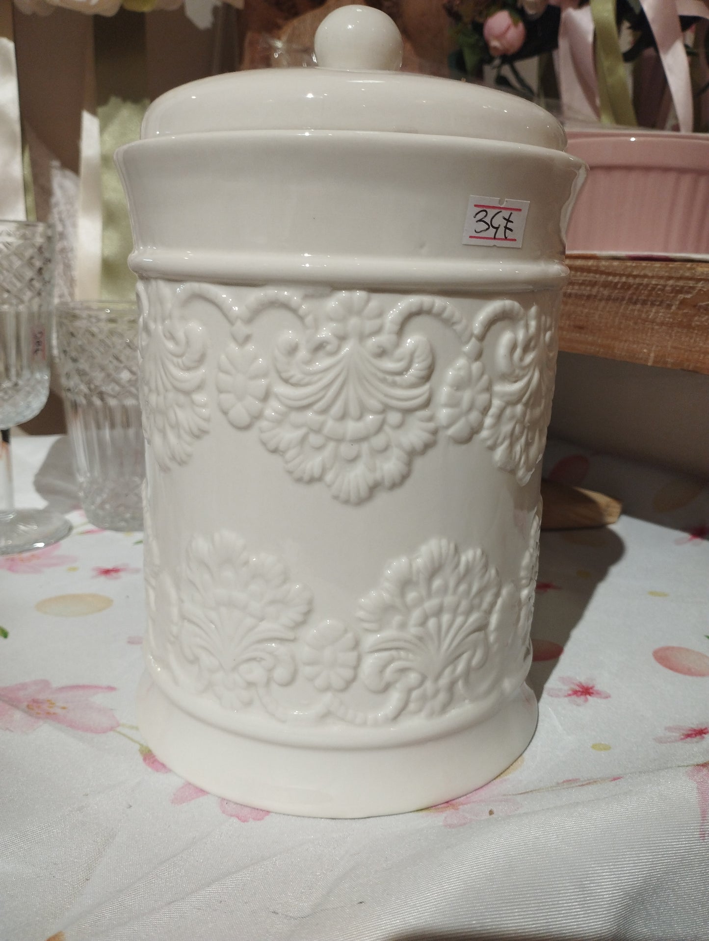 Biscottiera in ceramica