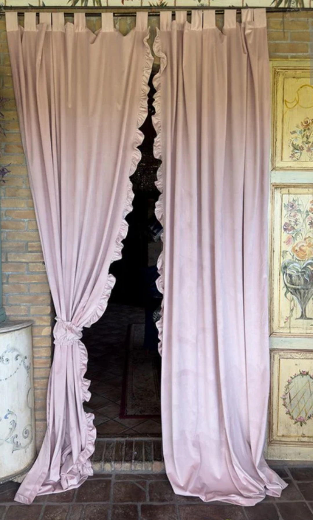 Coppia di tende in velluto DUCHESSA