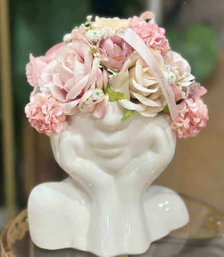 MEZZO BUSTO DECORATIVO ROSA MATA CREAZIONI 2 VARIANTI