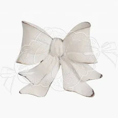 Set 2 Fermatenda “Fiocco” in Resina e Metallo – Eleganza e Stile Shabby Chic