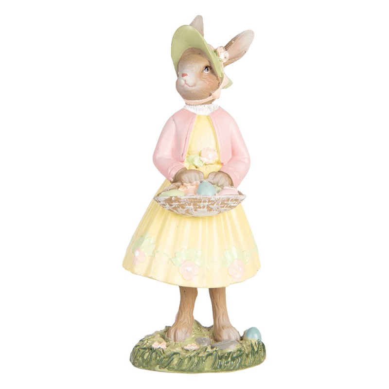 Statuetta decorativa Coniglio 12 cm Beige