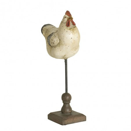 statua decorativa gallina 13x8x32cm
