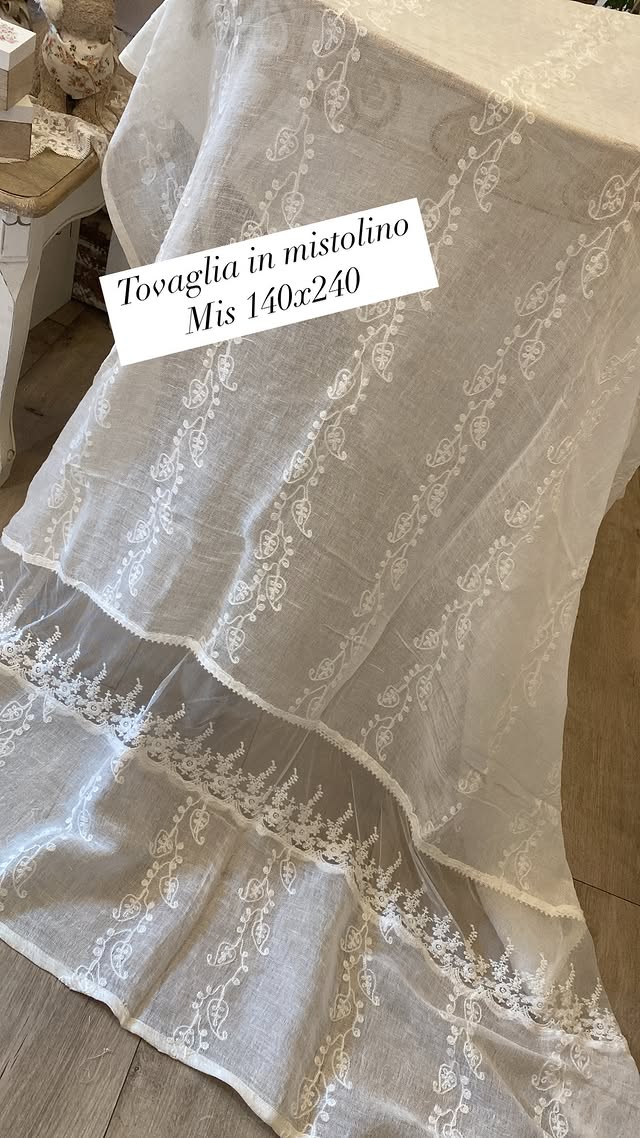 tovaglia in misto lino arte di nacchi