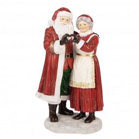 Statuetta decorativa natalizia di Babbo Natale, 13x9x23 cm, in plastica rossa. Articolo n. 6PR6319 EAN 872089816640