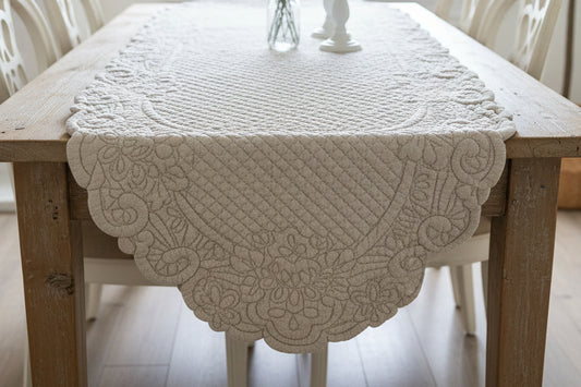 CENTRI TAVOLO BLANC MARICLO’ in BOUTIS MISURA 45x00 COLORE TORTORA