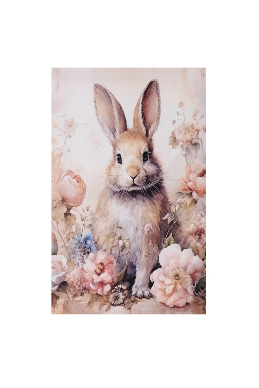 Nuvole di Stoffa Quadro canvas coniglio di pasqua "Rabbit PePen" 22xH35 cm 2 varianti