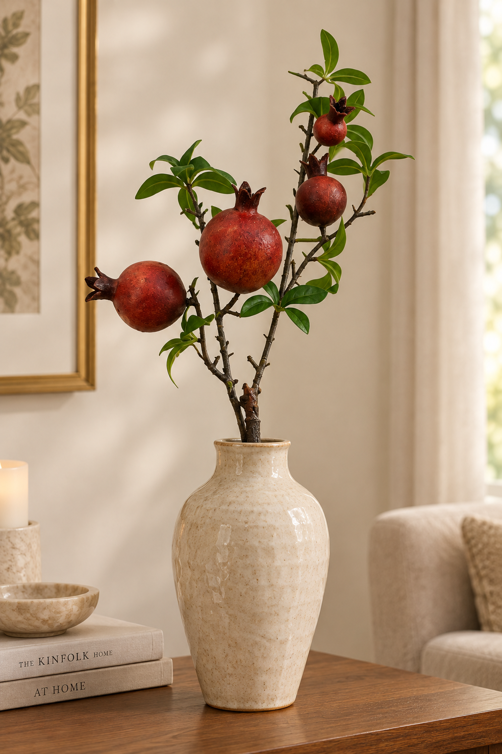 STELO DI MELAGRANA MISURA 70 cm COLORE ROSSO