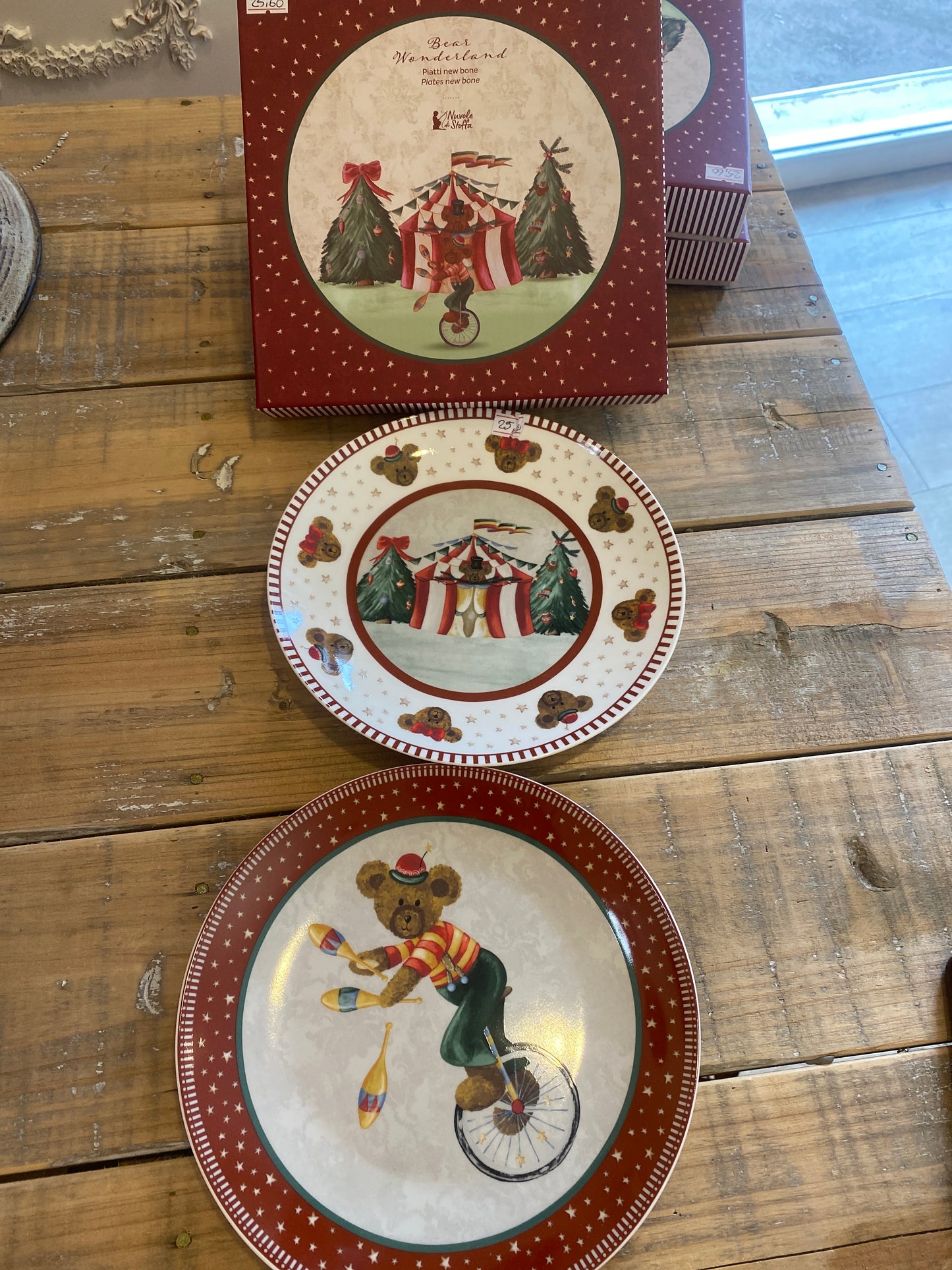 Set di 2 piatti da dessert misura 29.3x12.3