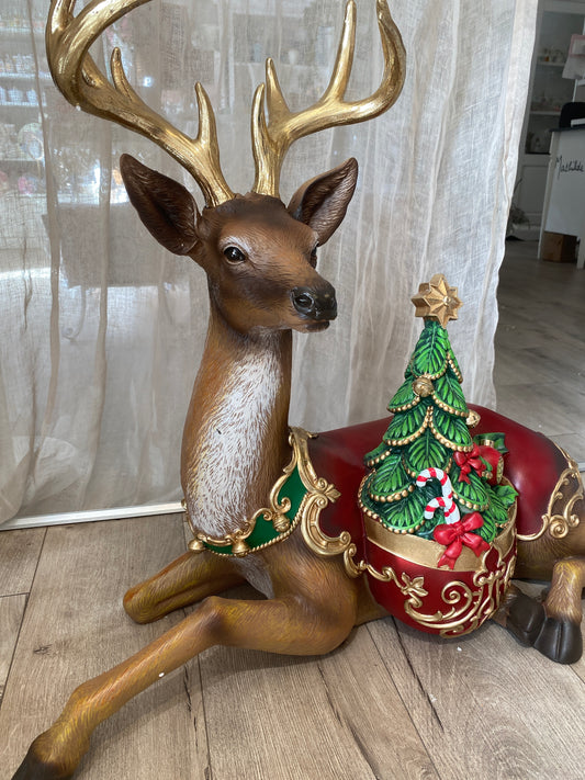 Renna con albero merry Christmass Brandani
